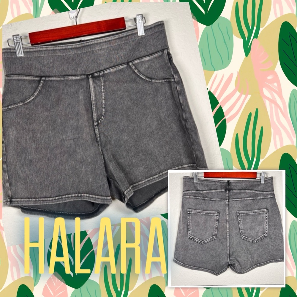 HALARA Gray Athletic Shorts - High Waist Pocketed Active Shorts